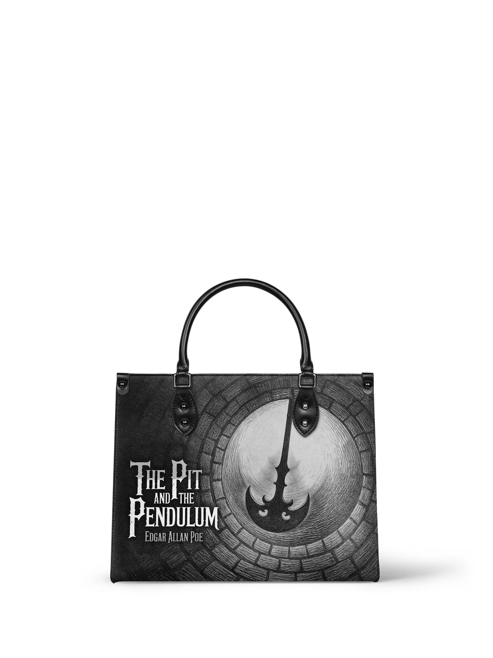 "The Pit And The Pendulum" - Black Interior - Leather Handbag - Special Deal