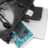 "The Pit And The Pendulum" - Black Interior - Leather Handbag