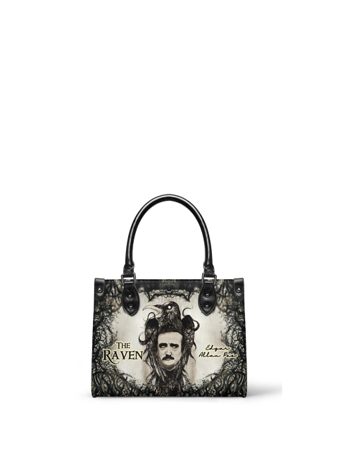 "The Raven" - Black Interior - Small Leather Handbag