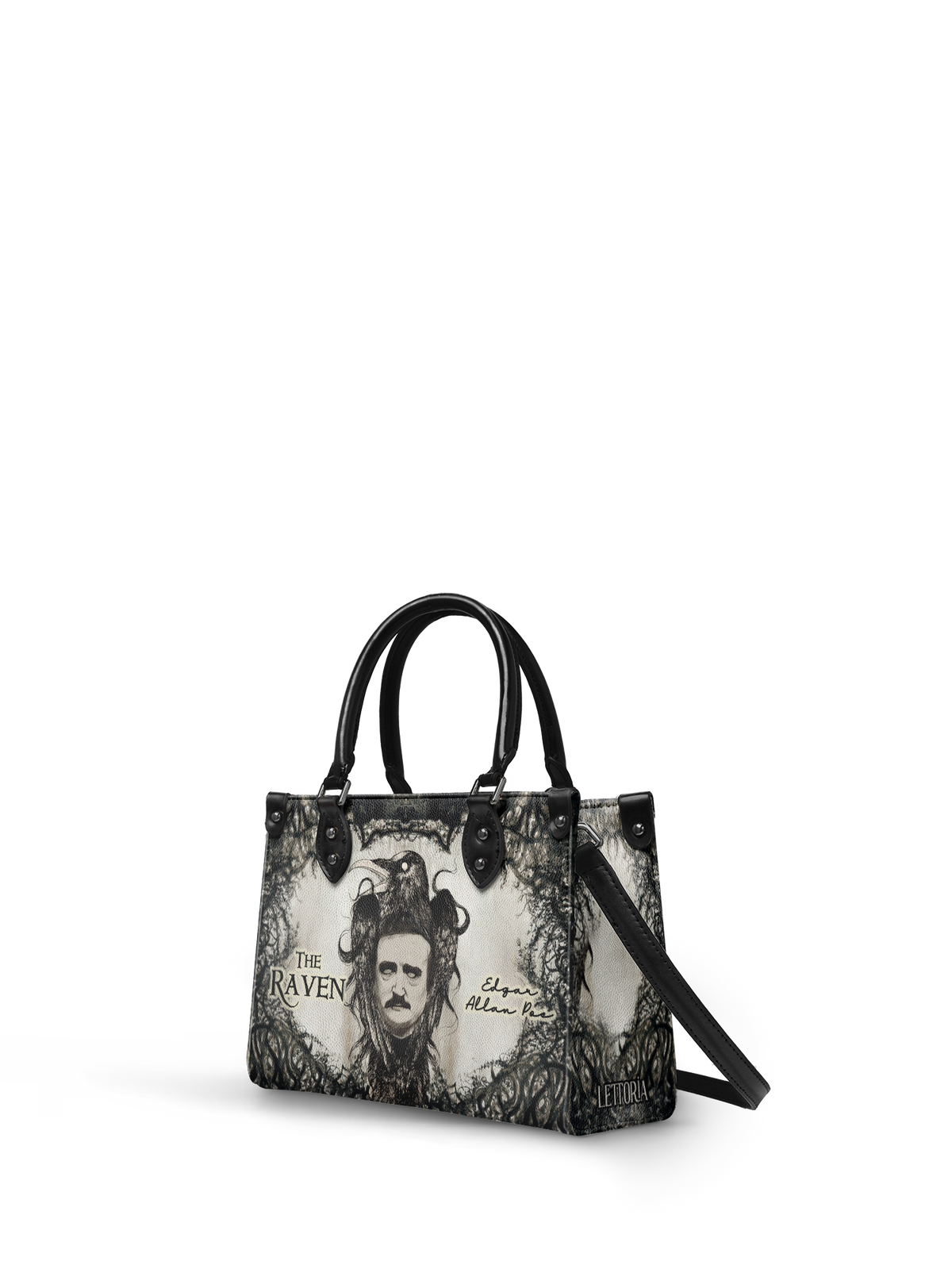 "The Raven" - Black Interior - Small Leather Handbag - FALL DEAL