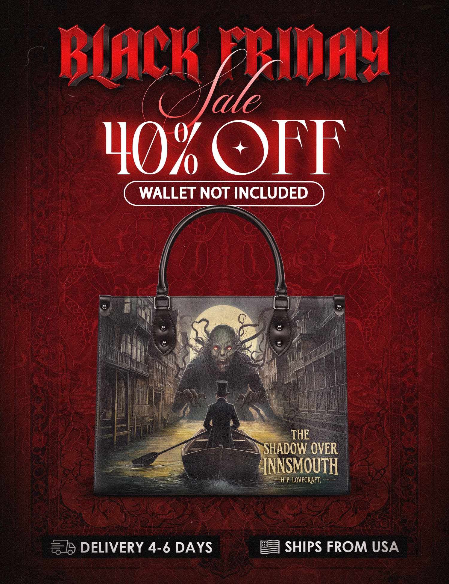 "The Shadow Over Innsmouth" Leather Handbag Deal