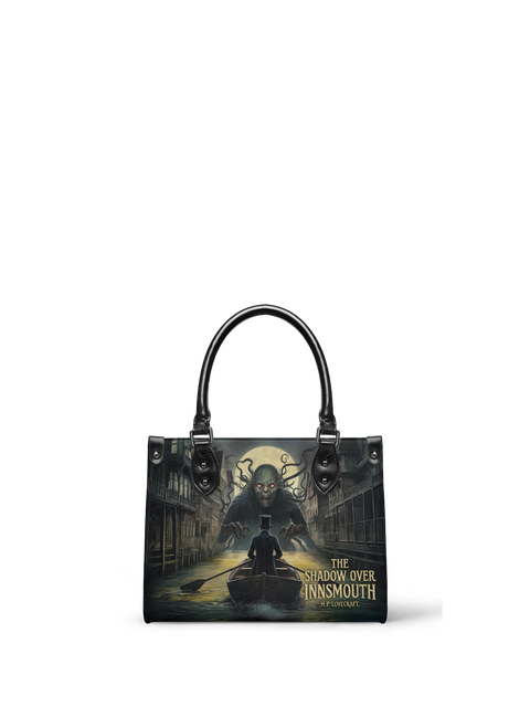 "The Shadow Over Innsmouth" - Black Interior - Small Leather Handbag