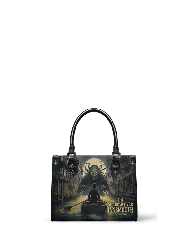 "The Shadow Over Innsmouth" - Black Interior - Small Leather Handbag