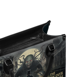 "The Shadow Over Innsmouth" - Black Interior - Leather Handbag