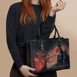 "The Tell-Tale Heart" - Black Interior - Leather Handbag Matching Set - CLEAROUT