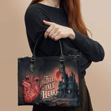 "The Tell-Tale Heart" - Black Interior - Leather Handbag Matching Set - CLEAROUT