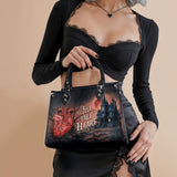 "The Tell-Tale Heart" - Black Interior - Small Leather Handbag