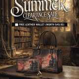 "The Tell Tale Heart" Small Leather Handbag Deal