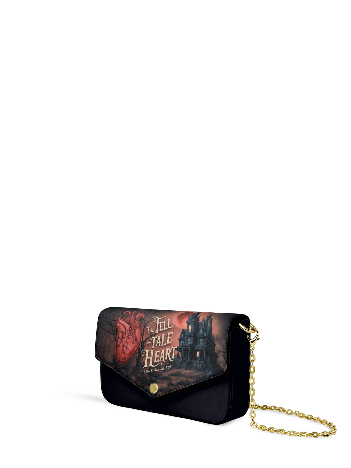 "The Tell-Tale Heart" Envelope Chain Crossbody Bag - FALL DEAL
