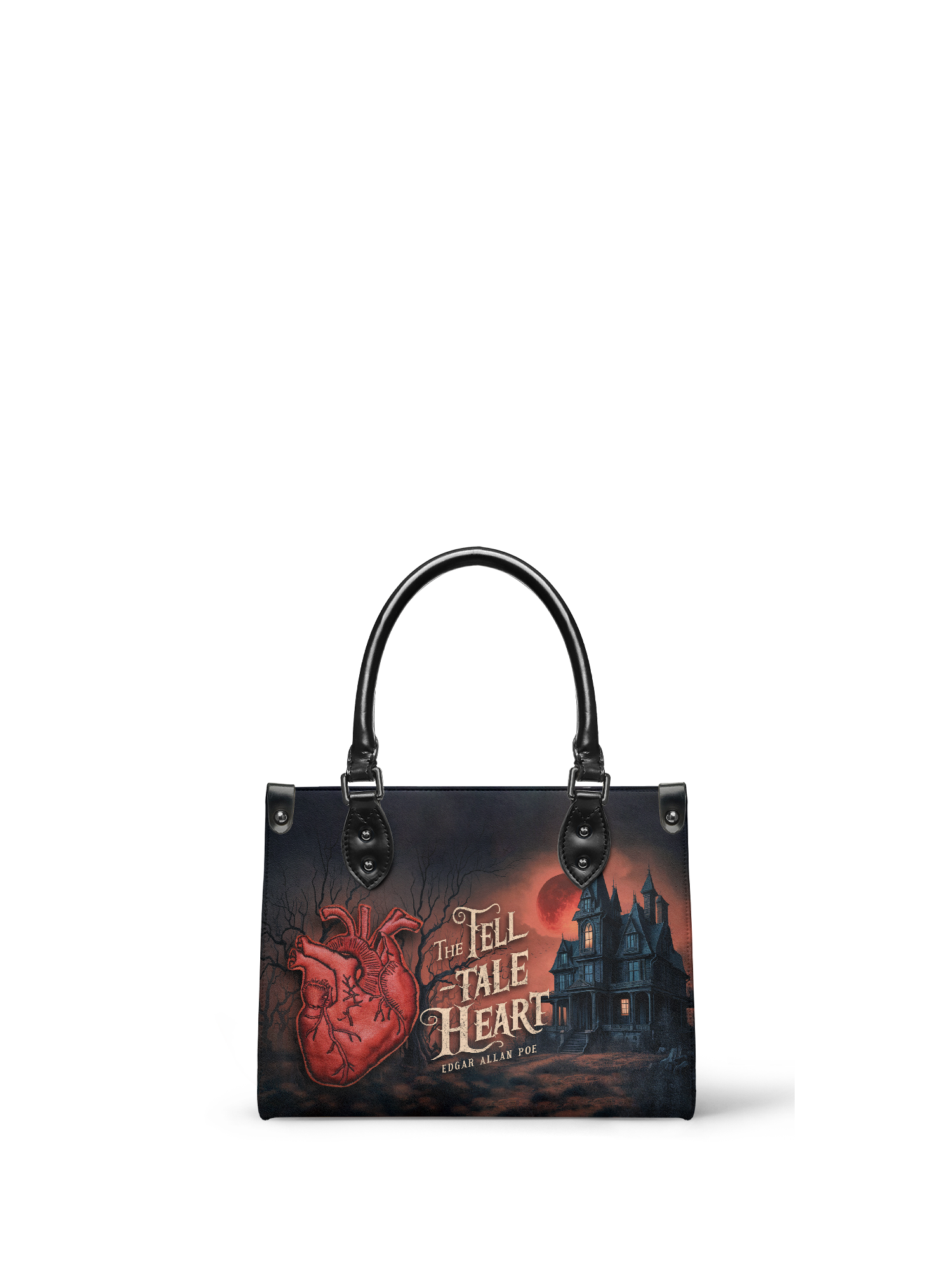 "The Tell-Tale Heart" - Black Interior - Small Leather Handbag - NEW WORKSHOP SALE