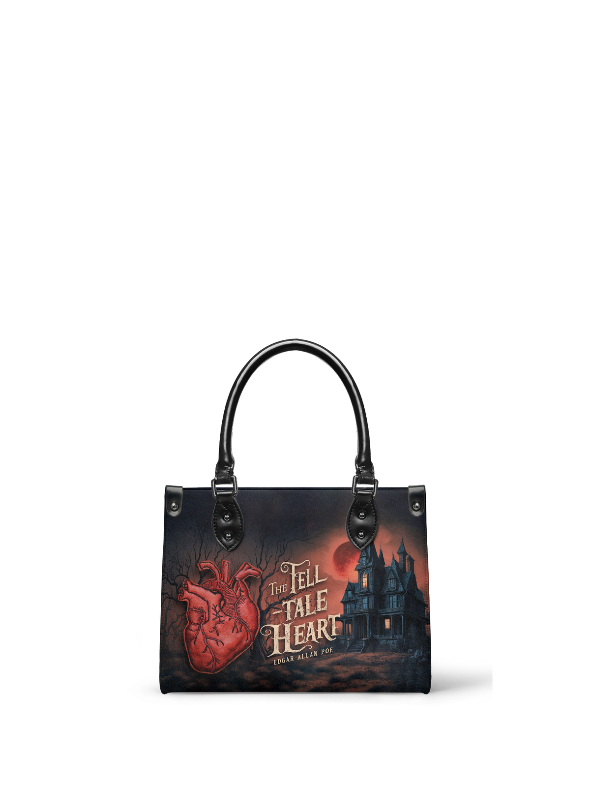 "The Tell-Tale Heart" - Black Interior - Small Leather Handbag - FALL DEAL