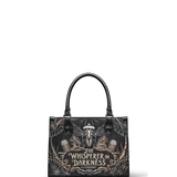 "The Whisperer In Darkness" - Black Interior - Small Leather Handbag