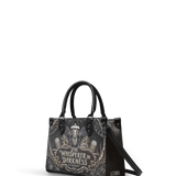 "The Whisperer In Darkness" - Black Interior - Small Leather Handbag