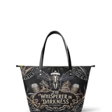 "The Whisperer In Darkness" Leather Tote Bag