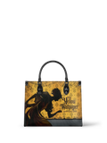 "The Yellow Wallpaper" - Brown Interior - Leather Handbag