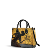 "The Yellow Wallpaper" - Black Interior - Leather Handbag