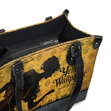"The Yellow Wallpaper" - Black Interior - Small Leather Handbag - CLEAROUT