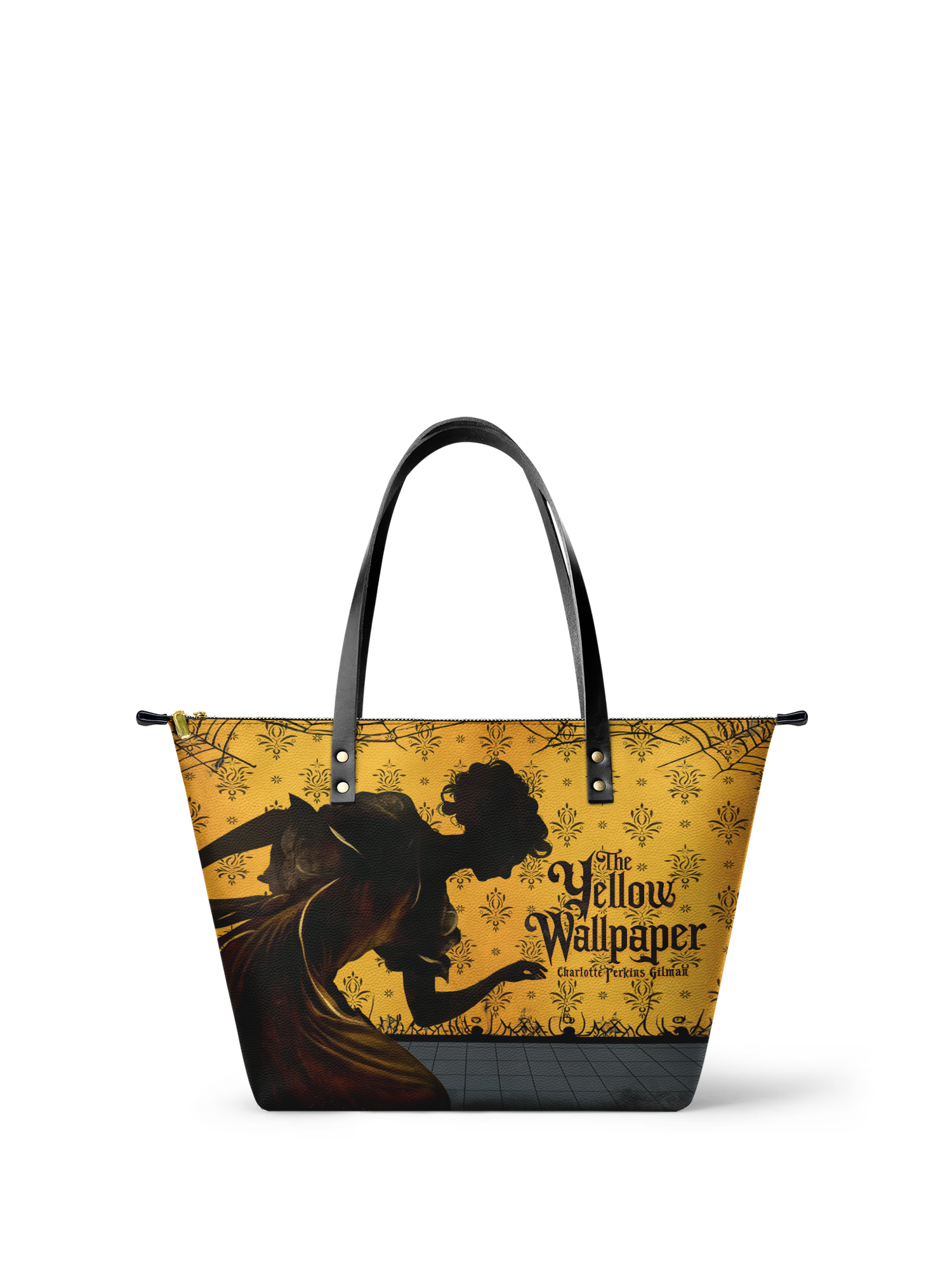 "The Yellow Wallpaper" Leather Tote Bag