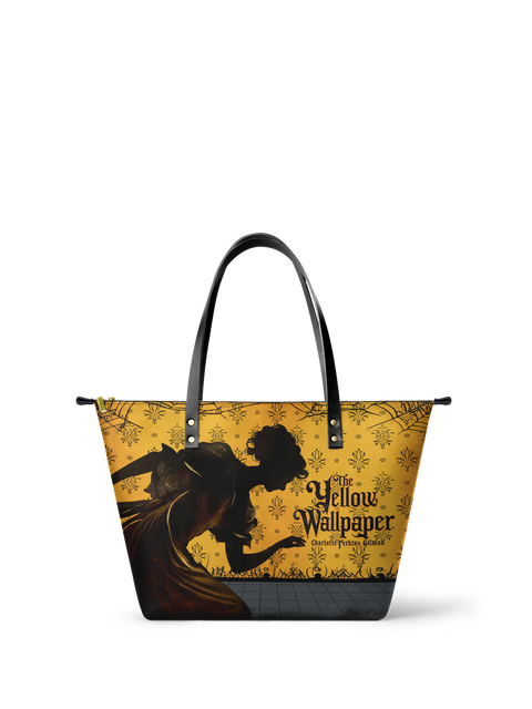 "The Yellow Wallpaper" Leather Tote Bag