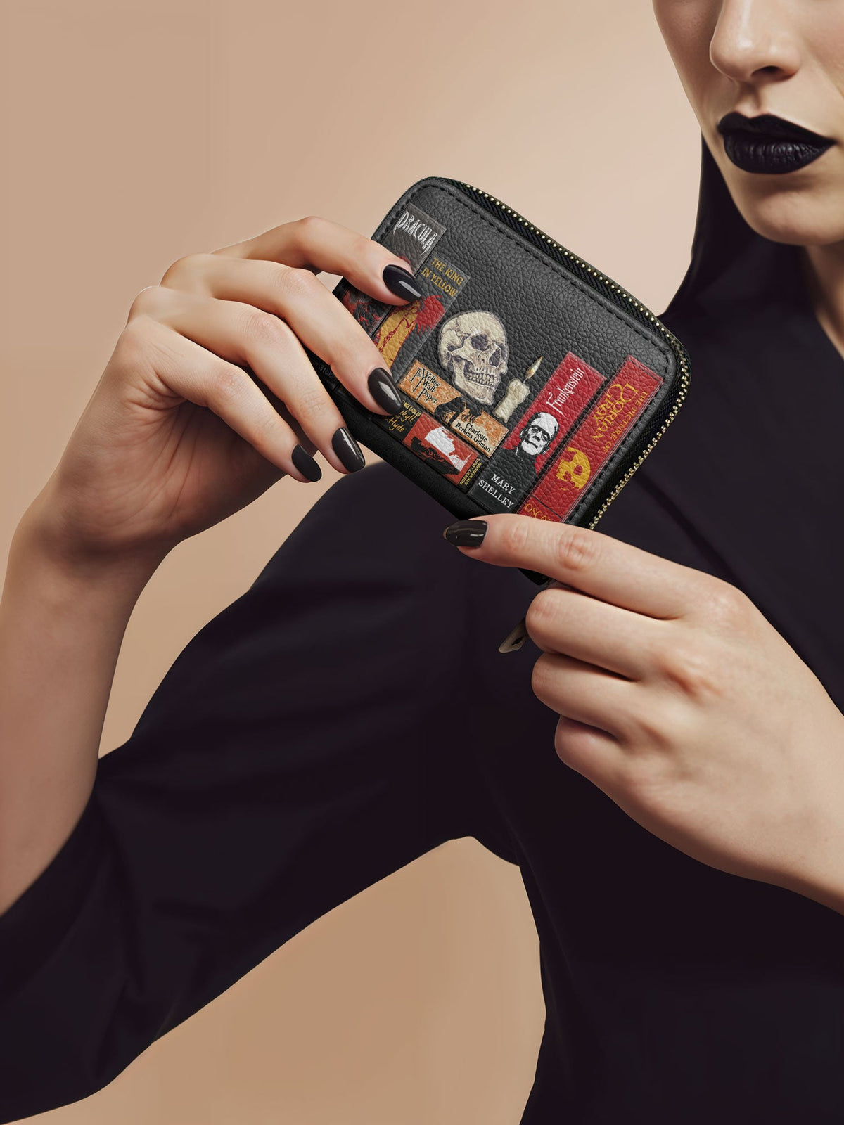 "The Codex of Gothic Tales" Deadlight Black Mini Wallet - FALL CLEARANCE DEAL