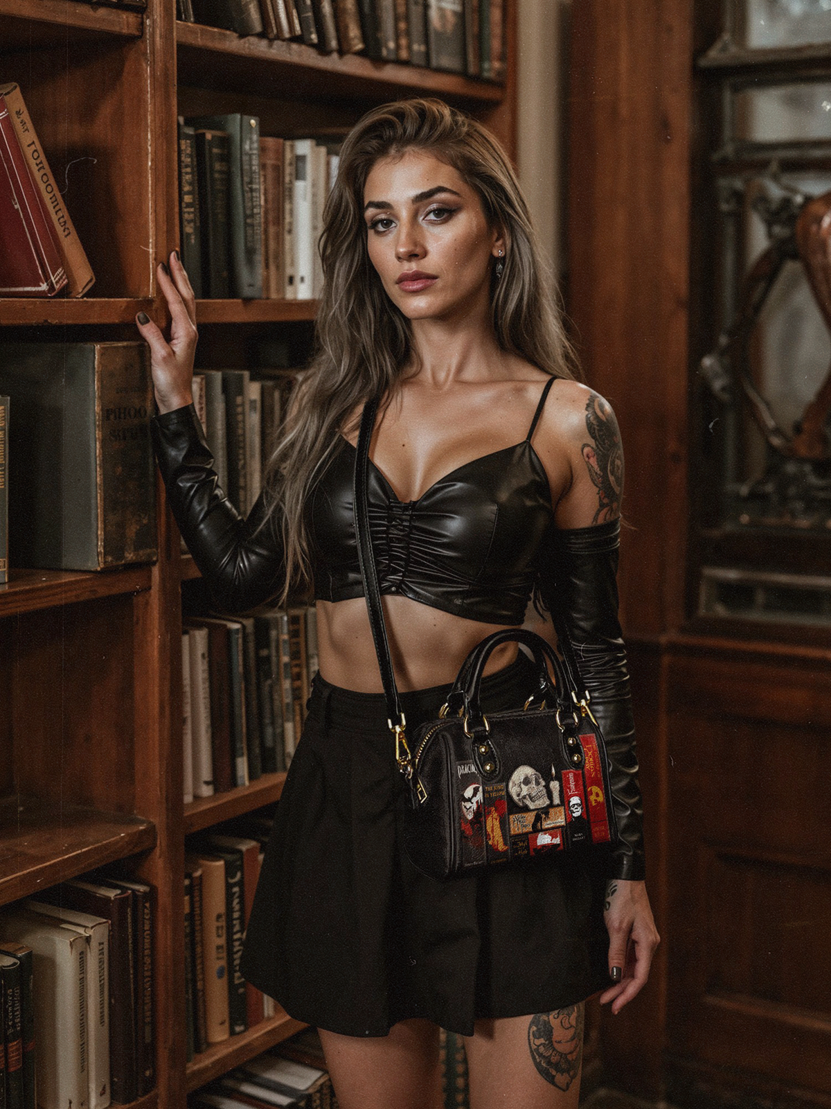 "The Codex of Gothic Tales" Deadlight Black Mini Satchel - FALL DEAL