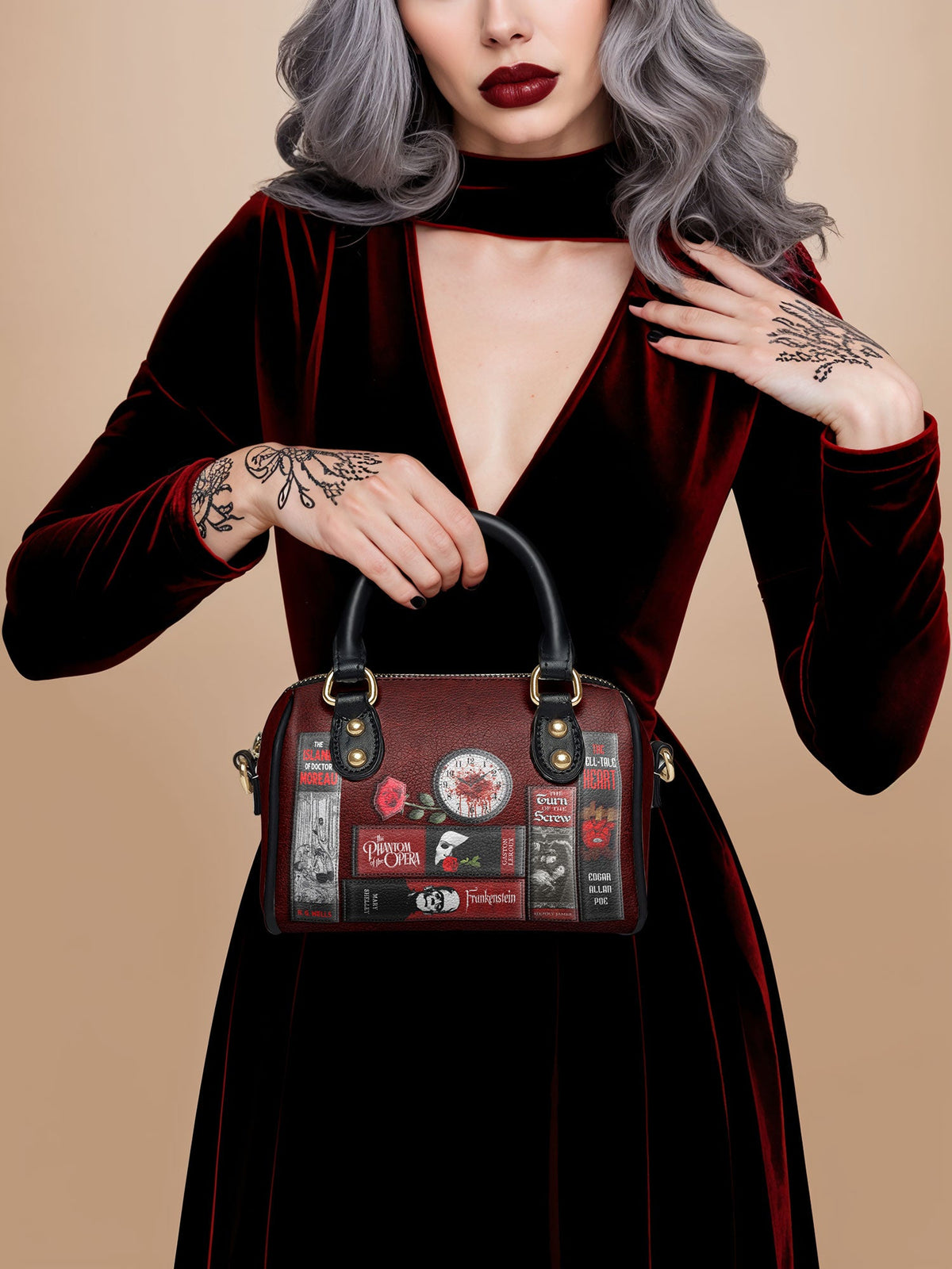 "The Crimson Codex" Mini Satchel - FALL DEAL
