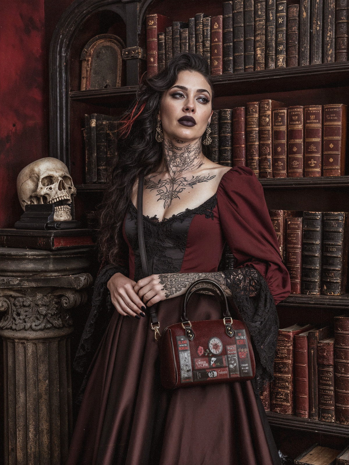 "The Crimson Codex" Mini Satchel - FALL DEAL