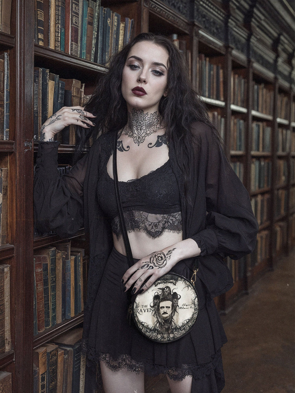 "The Raven" Circle Crossbody Bag - FALL DEAL
