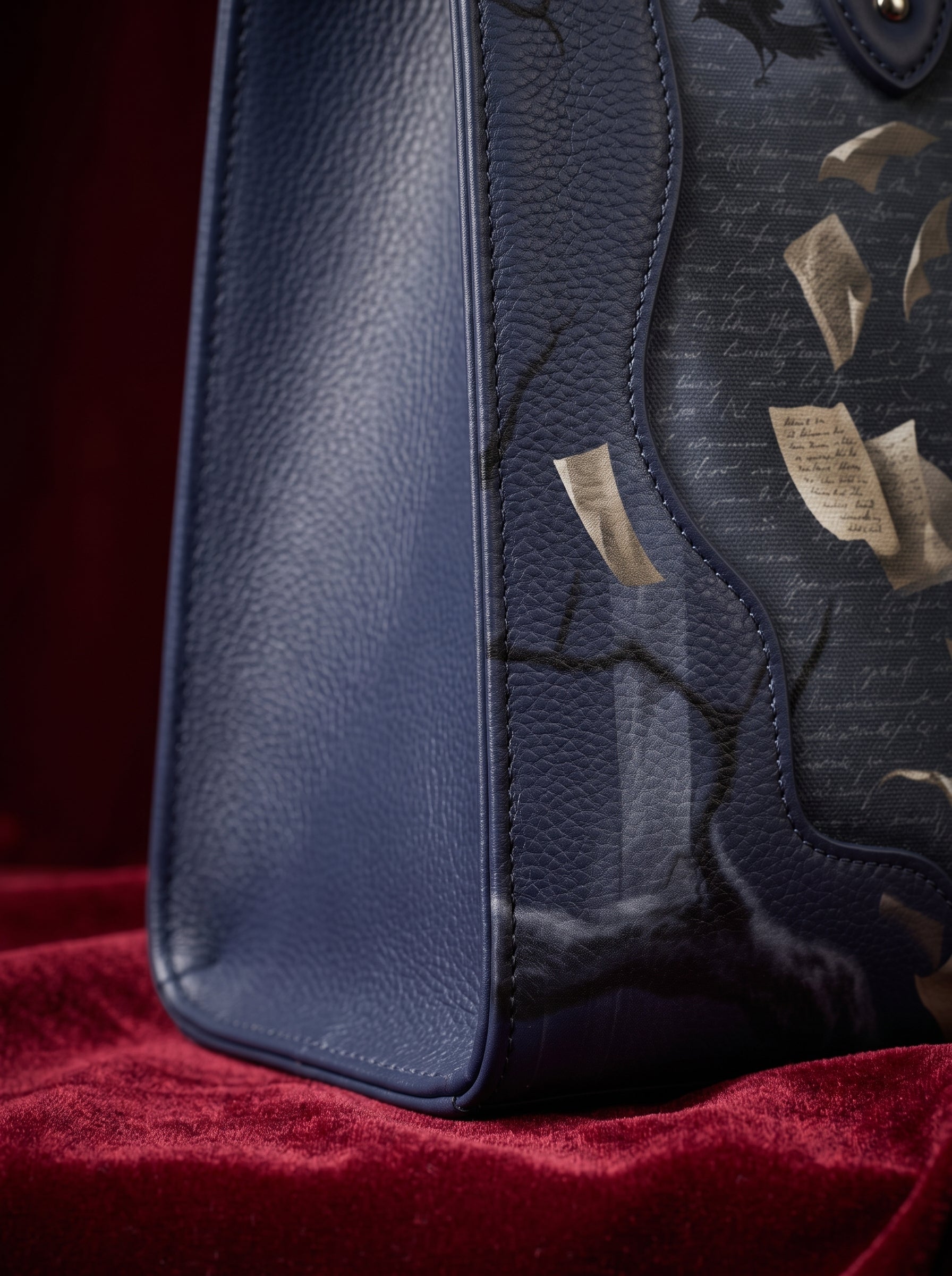 “The Red Balloon” Applique Leather Handbag Pre-order