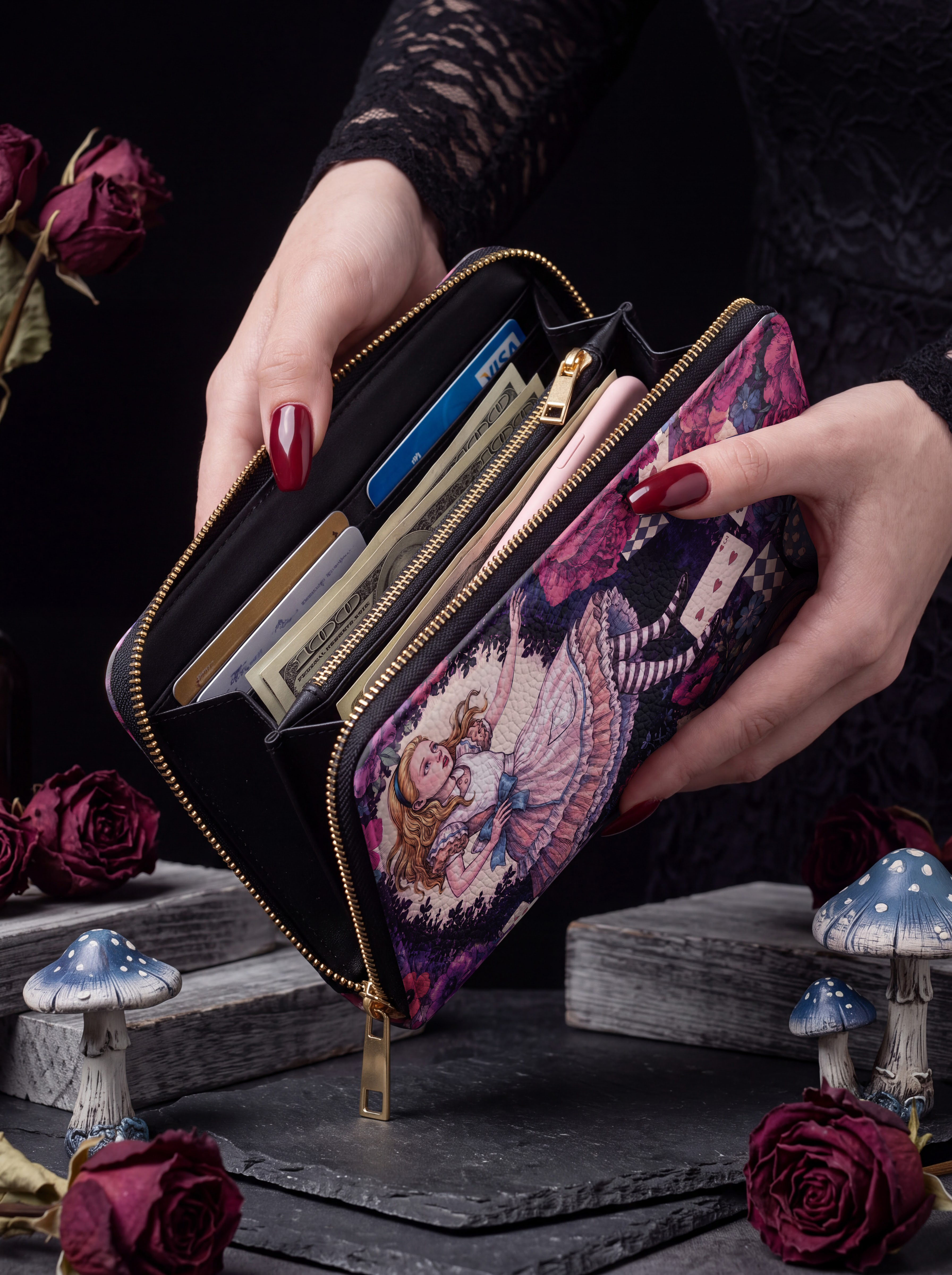 "Through The Looking-Glass" Wallet