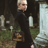 "A Dream Within A Dream" - Black Interior - Small Leather Handbag