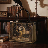 "A Dream Within A Dream" - Black Interior - Small Leather Handbag