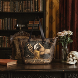 "A Dream Within A Dream" Leather Tote Bag