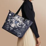 "Down the Rabbit Hole" Leather Tote Bag