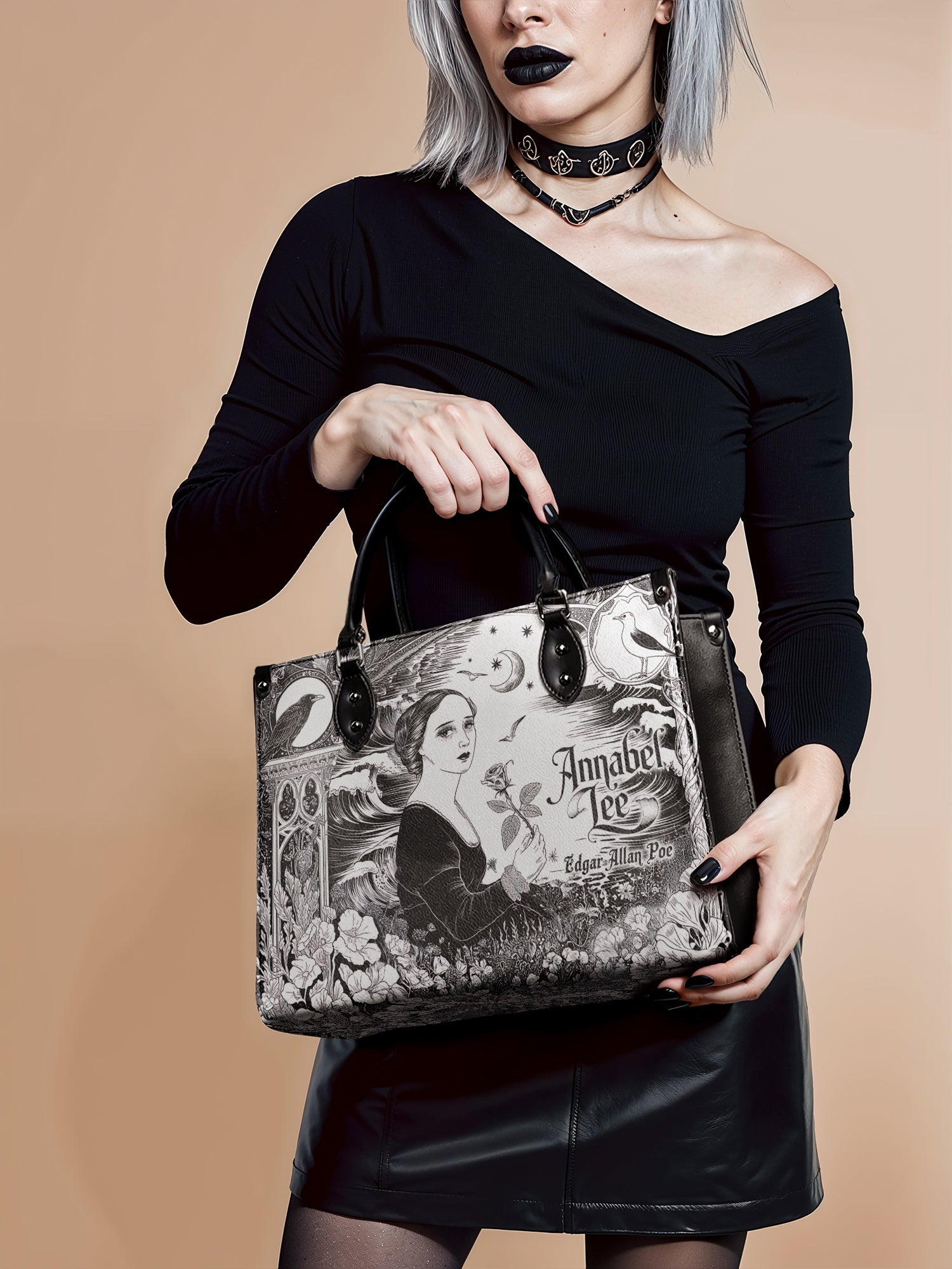 "Annabel Lee" - Brown Interior - Leather Handbag
