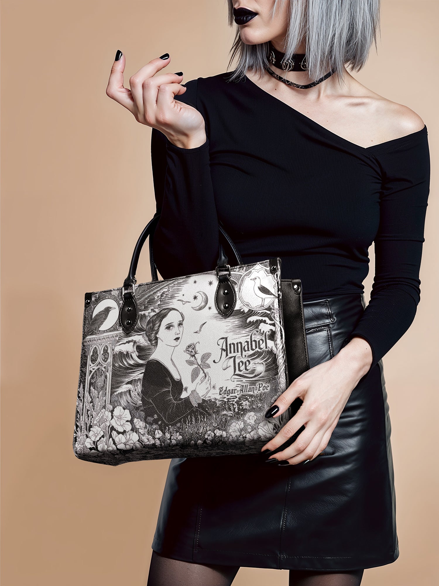 "Annabel Lee" - Brown Interior - Leather Handbag