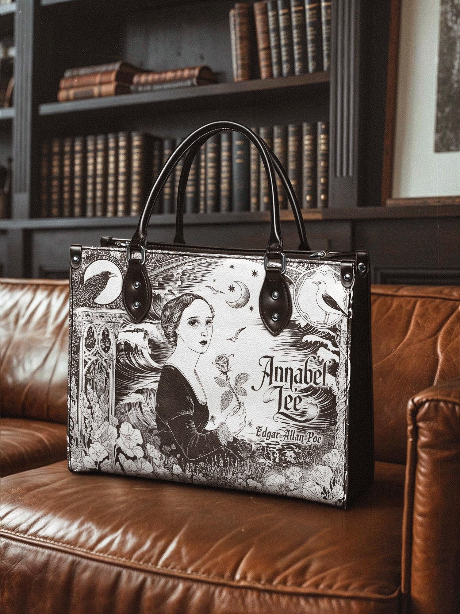 "Annabel Lee" - Brown Interior - Leather Handbag