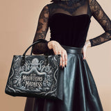 "At The Mountains Of Madness" - Black Interior - Leather Handbag
