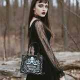 "At The Mountains Of Madness" - Black Interior - Small Leather Handbag