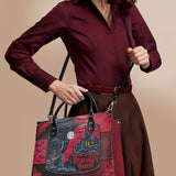 "Dracula's Guest" - Black Interior - Leather Handbag Matching Set - CLEAROUT