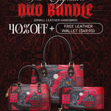 "Dracula's Guest" The Signature Duo Bundle (Small Leather Handbag)