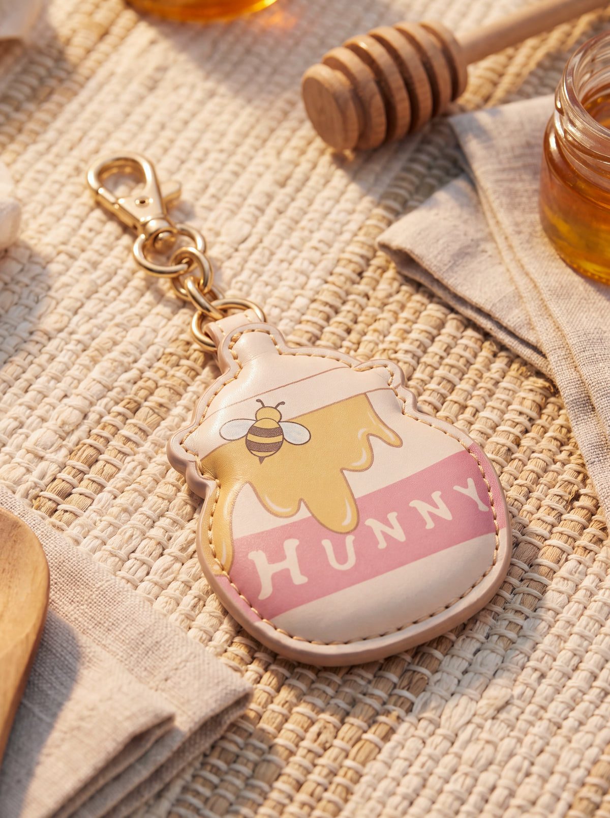 "A Useful Pot" Leather Bag Charm