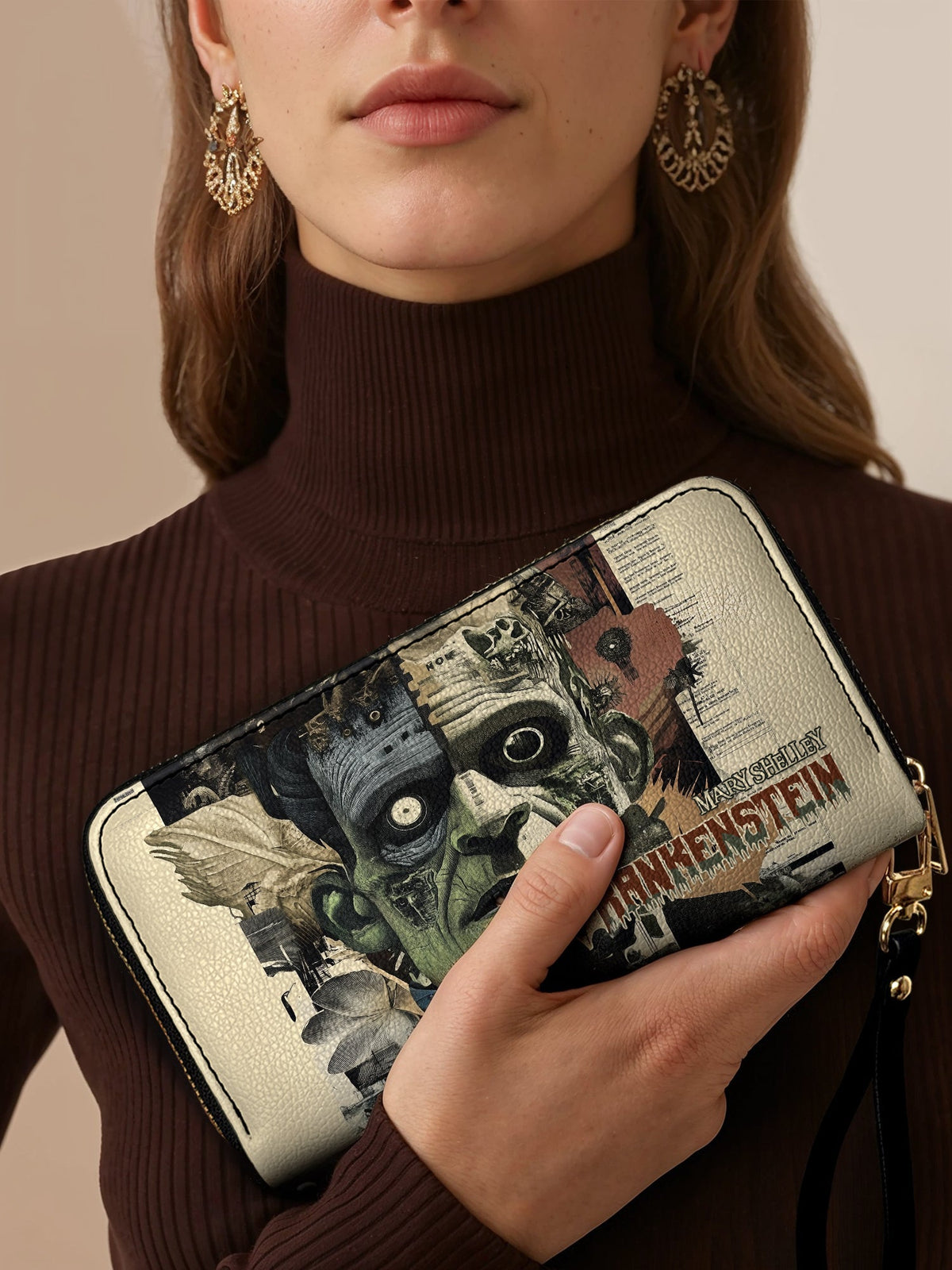 "Frankenstein" Old Parchment Wallet - FALL DEAL