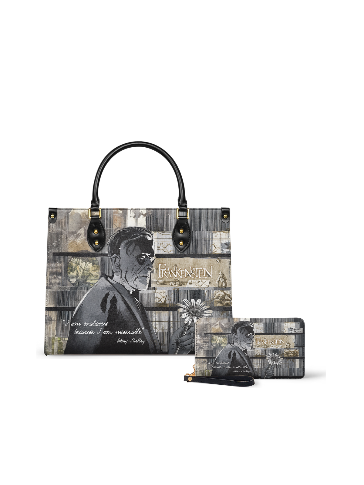 "Frankenstein" Ashes of Hope Leather Handbag - NEVERMORE DEAL
