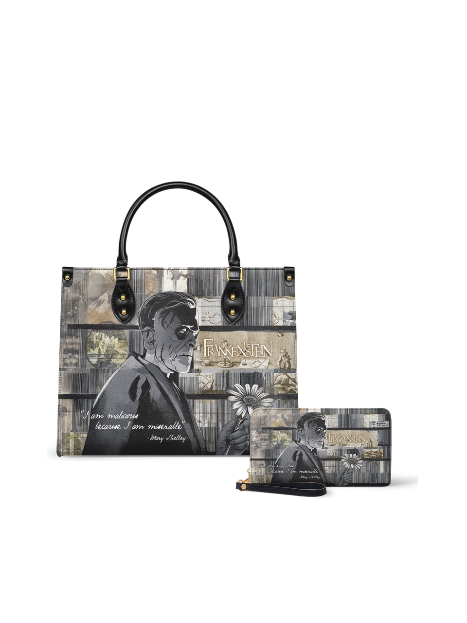 "Frankenstein" Ashes of Hope Leather Handbag - NEVERMORE DEAL