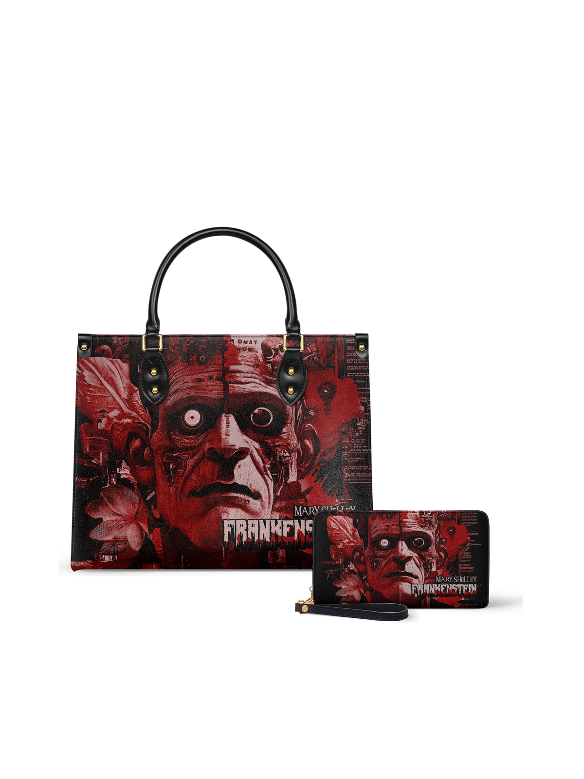"Frankenstein" Heart Surge Leather Handbag - NEVERMORE DEAL