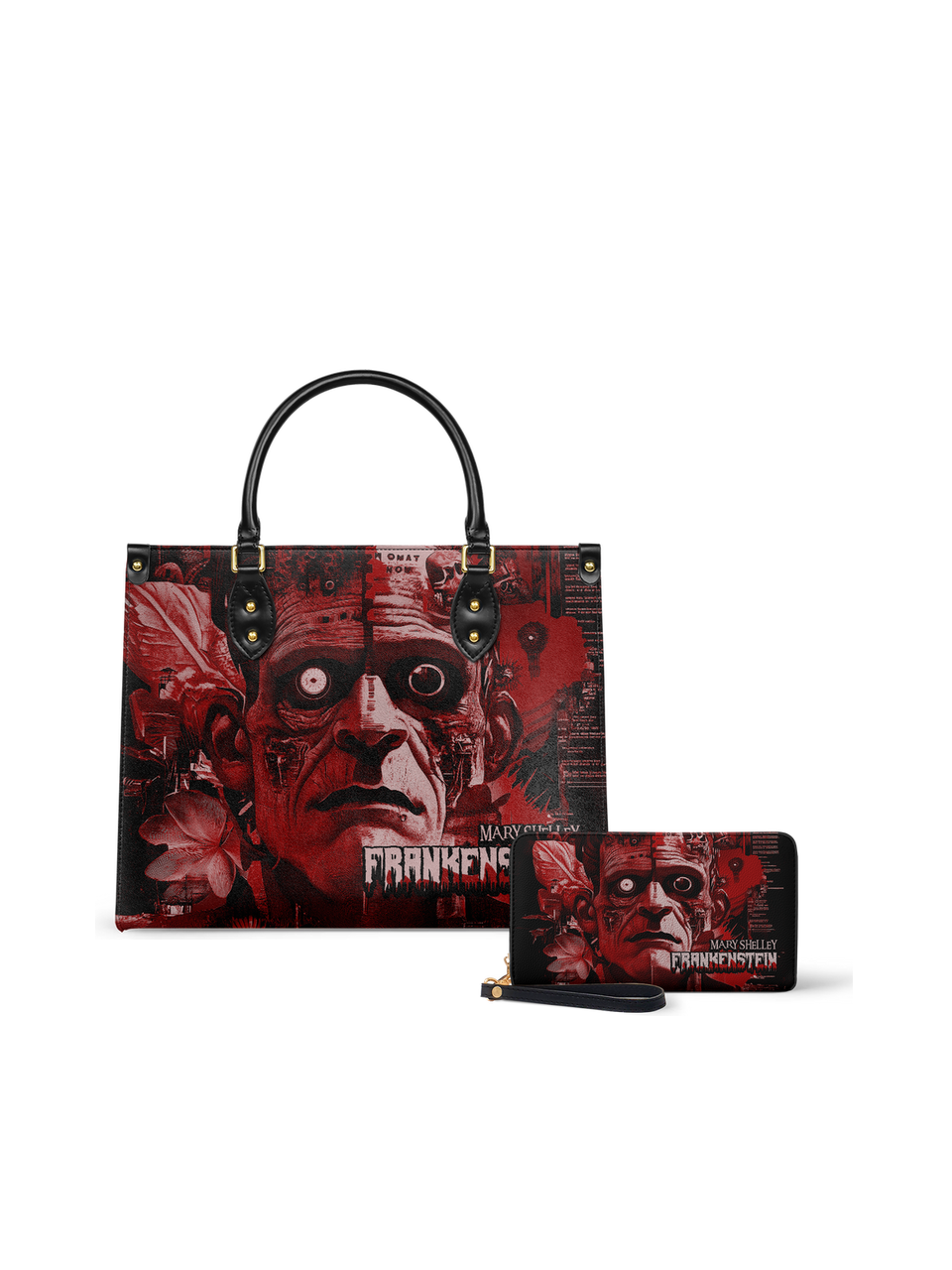 "Frankenstein" Heart Surge Leather Handbag - NEVERMORE DEAL