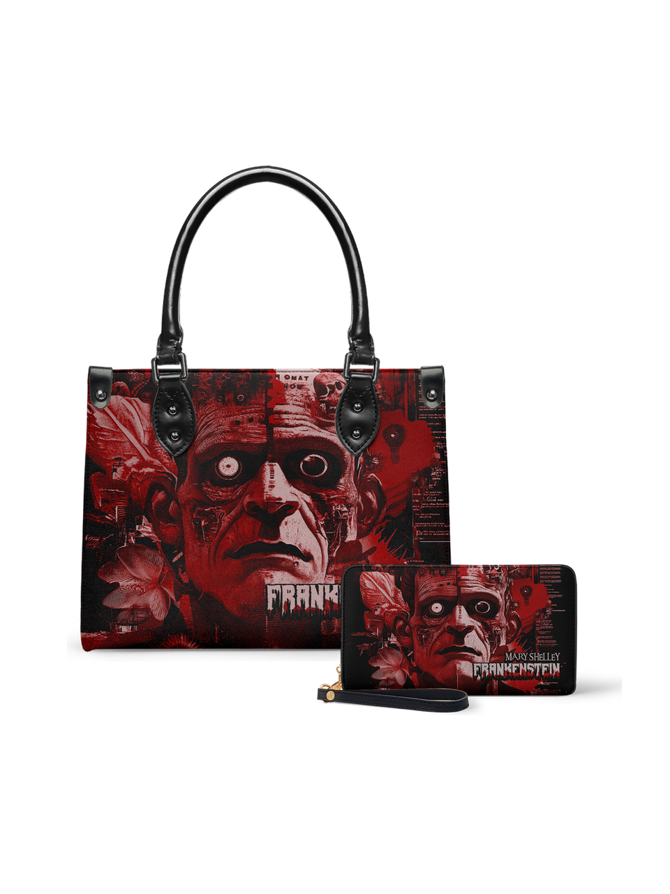 "Frankenstein" Heart Surge Small Leather Handbag - NEVERMORE DEAL