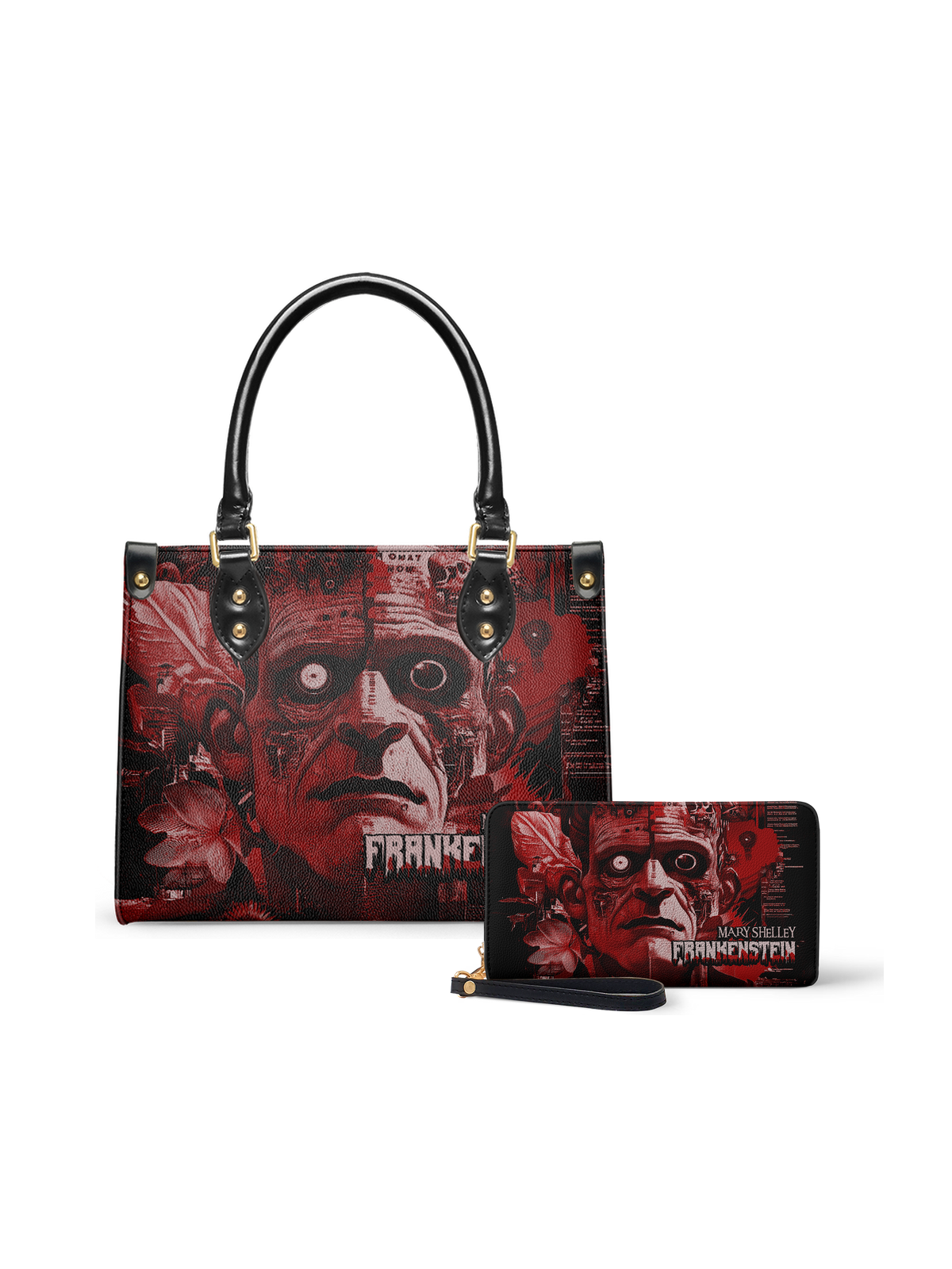 "Frankenstein" Heart Surge Small Leather Handbag - NEVERMORE DEAL