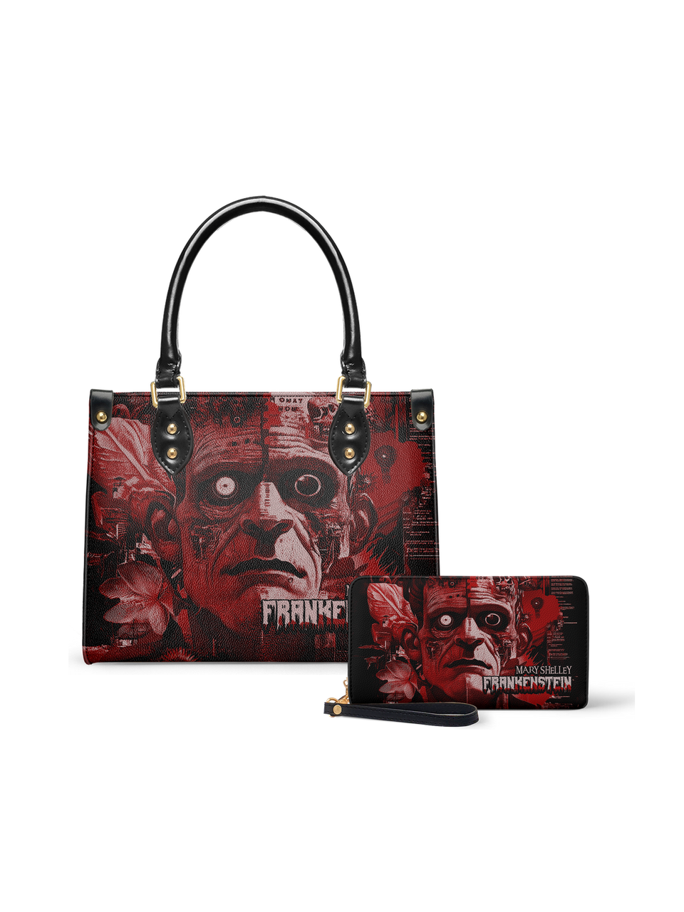 "Frankenstein" Heart Surge Small Leather Handbag - NEVERMORE DEAL